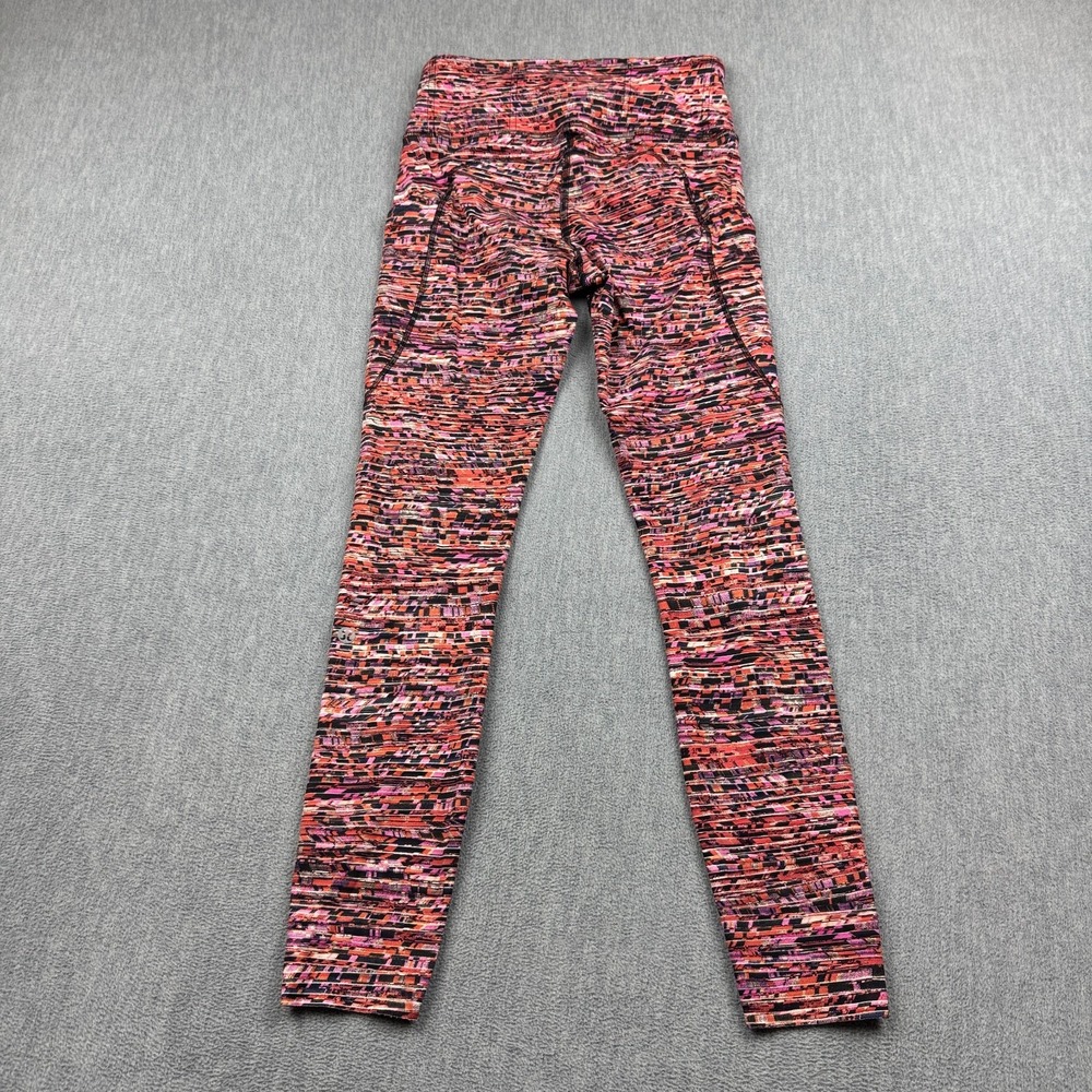 Lululemon Leggings Womens 4 Multicolor Fast Free Tight II 25" Yoga Gym Pants - Picture 11 of 12